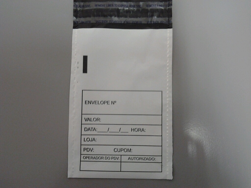 Envelopes Plástico de Segurança em Indaiatuba - Envelope Tipo Segurança Adesivado