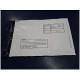 Envelope plástico de segurança adesivado em Interlagos